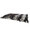 Manta Decorativa Cama King Bege com Marrom 2,55 x 2,35 m - 2