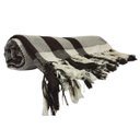 Ver imagem 1 de Manta Decorativa Cama King Bege com Marrom 2,55 x 2,35 m