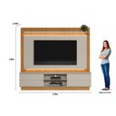 Ver imagem 2 de Estante Home 215cm para Tv com Fita Led Guararapes Linea Brasil