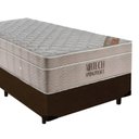 Ver imagem 5 de Cama Box Suede Solteiro + Colchão de Molas Ensacadas Ortobom Airtech Springpocket 88x188x65 Marrom