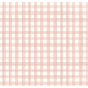 Papel de Parede Bobinex Revoada - Xadrez Picnic Rosa 4440