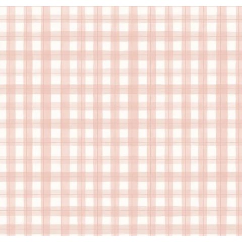 Papel de Parede Bobinex Revoada - Xadrez Picnic Rosa 4440