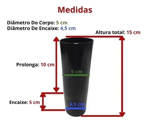 Ver imagem 2 de TUBO PROLONGADOR DE PISTÃO 15CM