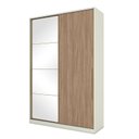 Ver imagem 2 de Guarda Roupa Solteiro Ambiente New Predileto Areia Jequitibá com Espelho - Henn