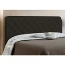 Ver imagem 1 de Cabeceira Paris Cama Box Queen 160 cm Suede Marrom D'Rossi