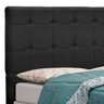 Cabeceira Tóquio para Cama Box Solteiro 90 cm Suede Preto - JS Móveis - 2
