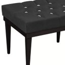 Ver imagem 3 de Puff Decorativo Londres Retangular Suede Grafite com Strass