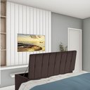 Ver imagem 1 de Calçadeira Baú Recamier Casal 140CM Kiara Courino Marrom - D A DECOR