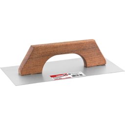 Desempenadeira Aço Lisa 12,0x25,0cm Cabo Total Madeira Fecha - 1