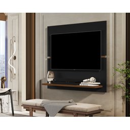 Painel Tokio Para Tv Até 32 Polegadas Preto/Freijó - 1 Painel Tokio Para Tv Até 32 Polegadas Preto/Freijó - 1