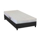 Ver imagem 1 de Cama Box Solteiro: Colchão Espuma Herval AG65 Frontier + Base CRC Suede Gray(88x188)