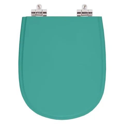 Assento Sanitario Poliester Com Amortecedor Paris Aquamarine Para Vaso Ideal Standard