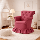 Ver imagem 1 de Poltrona Balanço Amentação Quarto Confortável Descanso Sala Leitura Suede:suede Rose
