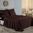 Ver imagem 1 de Jogo de Cama Casal Nobre 4 Peças Lençol com Elástico de 30cm de Altura Malha 100% Algodão -