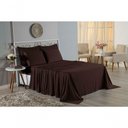 Ver imagem 4 de Jogo de Cama Casal Nobre 4 Peças Lençol com Elástico de 30cm de Altura Malha 100% Algodão -