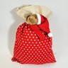 Saco De Presente Urso Vermelho 36x25cm Enfeite De Natal - 3