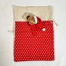 Saco De Presente Urso Vermelho 36x25cm Enfeite De Natal - 2