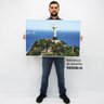 Quadro Decorativo em Canvas Paisagem Rio de Janeiro Cristo Redentor TACOLADO PAPEL DE PAREDE Moldura - 2