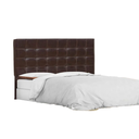 Ver imagem 3 de Cabeceira Estofada Cama Box King 1,95 Domus para Quarto Corino Marrom - Larbelle