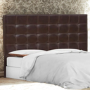 Ver imagem 6 de Cabeceira Estofada Cama Box King 1,95 Domus para Quarto Corino Marrom - Larbelle