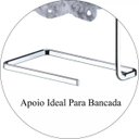 Ver imagem 3 de Porta Toalha de Rosto Mãos Para Bancada Banheiro Luxo - Cromado