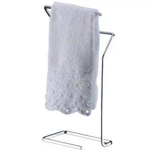 Porta Toalha de Rosto Mãos Para Bancada Banheiro Luxo - Cromado