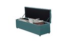 Ver imagem 3 de Calçadeira Baú Imperatriz 100 cm Suede Azul Tiffany