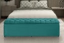 Ver imagem 2 de Calçadeira Baú Imperatriz 100 cm Suede Azul Tiffany