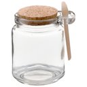 Ver imagem 3 de Kit 3 Pote Vidro Borossilicato 240ml Colher de Madeira Rolha