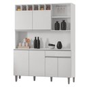 Ver imagem 5 de Balcão de Pia Tatiane 120 Cm e Armário Cozinha Kit Alice Ambiente Branco Brilho - Ajl
