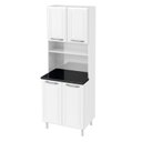 Ver imagem 2 de Armário de Cozinha de Aço Paneleiro Duplo 4 Portas Topázio Branco