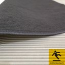 Ver imagem 2 de Tapete Veludo Cotelê Antiderrapante Chumbo 70x140cm