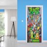Adesivo de Porta Zumbi vs Plants  - M 80x210 cm - 1
