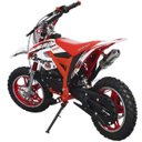 Ver imagem 4 de Mini Moto Infantil Partida Elétrica Gasolina 2t 49cc Cross Trilha Off Road Wvdb-005vm Vermelha