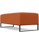 Ver imagem 7 de Puff Decorativo Sala de Estar Bali W01 Base Ferro 120x50 cm Tecido Terracota - Lyam Decor
