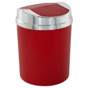 Ver imagem 1 de Lixeira 5 Litros Com Tampa Basculante Vai E Vem Prata