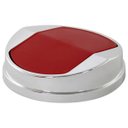 Ver imagem 6 de Lixeira 5 Litros Com Tampa Basculante Vai E Vem Prata