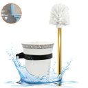 Ver imagem 7 de Escova Vaso Sanitário Privada Banheiro Suporte Parede Base Cerâmica