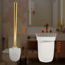 Ver imagem 3 de Escova Vaso Sanitário Privada Banheiro Suporte Parede Base Cerâmica