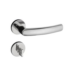 Fechadura de Inox Escovado 55mm Luma Pado Banheiro - 1