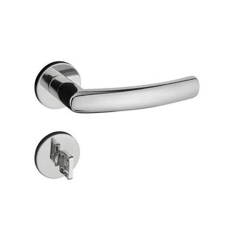 Fechadura de Inox Escovado 55mm Luma Pado Banheiro