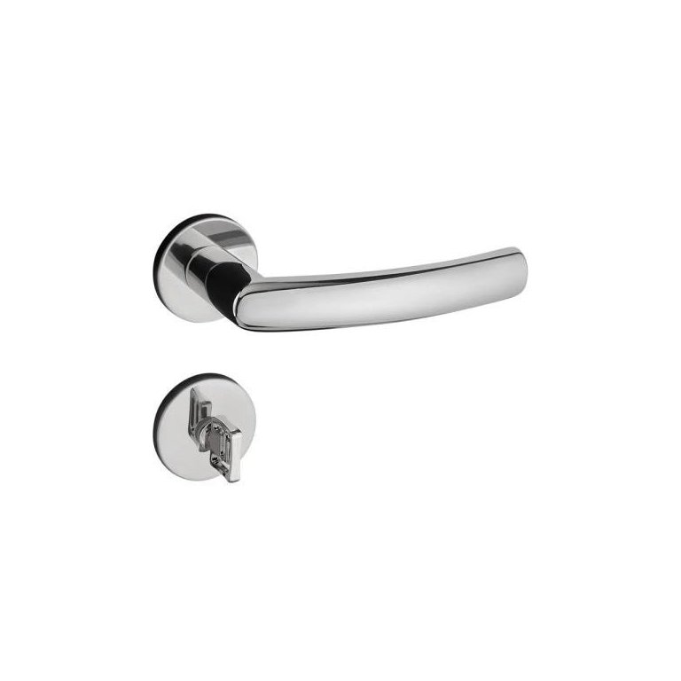 Fechadura de Inox Escovado 55mm Luma Pado Banheiro