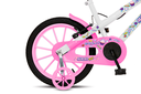 Ver imagem 3 de Bicicleta Aurora Fest, Aro 16, com Freios V-brake, com Rodas de Apoio, Capa Corrente e Cestinha Bran