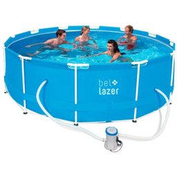 Piscina De Armação 10.000L (com Capa e Bomba Filtro 127v) - Bel Lazer - 1