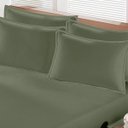 Ver imagem 2 de Lençol Avulso Buettner Queen Malha Verde Musgo com Elastico Image