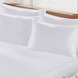 Lençol Avulso Buettner Solteiro Malha Branco com Elastico Image - 2