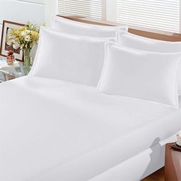 Lençol Avulso Buettner Solteiro Malha Branco com Elastico Image - 1