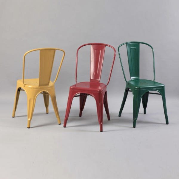 Cadeira Iron Tolix - Industrial - Aço - Vintage - 5