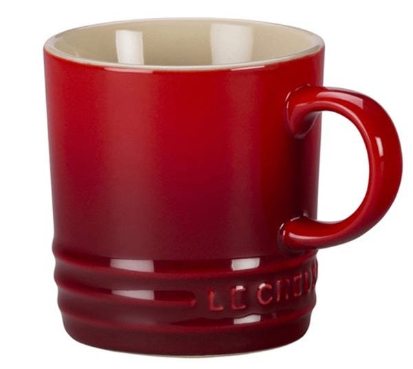 Caneca Cappuccino de Cerâmica - Le Creuset Vermelha 200ml