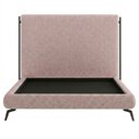 Ver imagem 4 de Cama Queen Pés Ferro Nami com Cabeceira Parise Linho Rosa Claro - Nexta Casa